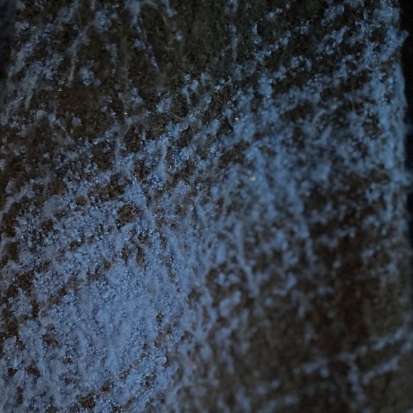 Chaps Blue Knit Poncho with Fringe Serape Boho Chic Hippy Hippie Cozy Casual - Picture 6 of 17